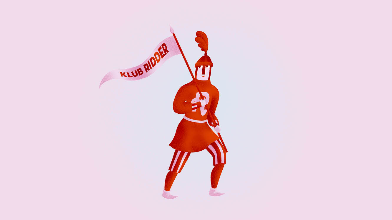 Logo til fordelsklubben Klub Ridder